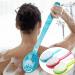 Buy Bodhi2000 Long Handle Massage Brush - Body Bath Shower Back Massager in Blue | Best Skin Cleaning Tool for All Skin Types - Buy Online on GoSupps.com