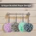 Novosun Loofah Bath Sponge Pack of 4 - Exfoliating Shower Mesh Pouf - Multicolor - 60g/pcs - Buy Online on GoSupps.com