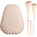 Powder Foundation Shell Beauty Tools Daily Use With Mirror Box Makeup Brush(Light Skin Tone) - Buy Online on GoSupps.com