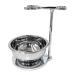 Crody simplicity men's shaving brushes unique design heavy manual shaving brush holder soap cup bowl friend husband gift set 13cm silver