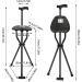 YIPONYT 2-in-1 Portable Walking Stick Walking Stick with Seat Foldable Chair Hiking Stick Lightweight Aluminum Easy Carry Anti-Slip and Supports up to 249.12lbs - Buy Online on GoSupps.com