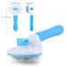 Self-Cleaning Cat Grooming Brush - Shedding & Mats Removal - Pet Slicker Brush for Dogs - Blue - Buy Online on GoSupps.com