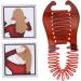 Ponytailer Hair Styling Tool Modern Banana Clip Interlocking Comb French Side Comb For Women Girls DIY Hair Style(Black) banana clip - Buy Online on GoSupps.com