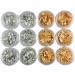 Gel Nail Polish Set 12 Pot/Set Nail Art Accessories Gold Silver Paillette Foil Chip Sparkling Flake DIY Glitter Decal Acrylic UV Gel Decoration - Buy Online on GoSupps.com