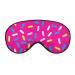 Rainbow Colours Sprinkles Pink Sleep Mask Soft Comfortable Eye Mask with Adjustable Head Strap Light Blindfolds Eye Cover Shade for Boys Girls Women Men Plane Travel