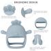 Socub Silicone Baby Teether Toy | BPA Free Anti-Drop Mitten Teething Toy for Infants 3+ Months | Soothes Sore Gums | Chew Toy for Babies | Olive - Buy Online on GoSupps.com