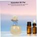 Beatifufu Aroma Diffuser for Home Empty Perfume Ceramics Bowl for Beauty Salon Soy Sauce Olive Oil Bottle Pack 5.5 7.5cm White - Buy Online on GoSupps.com