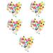 Sosoport 500 Pcs Pigeon Anklet Parrot Bird Chicken Id Bands Numbered Bands Label Meat Pigeon Abs 1.3X1.2X0.7CMx5pcs Colorfulx5pcs
