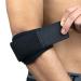 Tennis Elbow Brace - Breathable Padded Support Sleeve | Adjustable Anti-Collision Fitness Brace for Basketball Tennis & Badminton | Best Athletic Elbow Support in Black - Buy Online on GoSupps.com