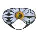 SSIMOO Daisy Flower Print Double-Sided Eye Mask Soft and Light Blocking for Enhancing Sleep Quality Black