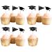 GYORI Graduation Hat Cupcake Toppers - Set of 10 Decorative Cake Toppers with Toothpicks for Birthday and Graduation Parties 10 Pcs - Buy Online on GoSupps.com
