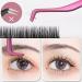 3 Pack Stainless Steel Eyelash Extension Tweezers Set - Curved Tip, Comb Volume and DIY Applicator for Classic and False Lashes - Buy Online on GoSupps.com