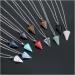 Crystal Decoration Fashion Natural Reiki Pendant Crystal Amulet Gemstone Hexagon Pyramid Necklace Charm Gift Jewelry Stone (Color : 7) - Buy Online on GoSupps.com