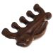 Hoement green sandalwood massage comb Massage chamois antistatic head acupoint massage comb portable head massage comb for women wide tooth comb scalp massage comb