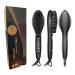 Buy Ionic Hair Straightener Brush | Frizz-Free Heated Beard Brush with 3 Temp Settings & Auto Shut Off - Buy Online on GoSupps.com