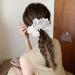Lace Scrunchies Large White Hair Scrunchies Elastic Oversized Scrunchie Bobbles Ponytail Holders for Thick Hair for Ladies Girls(white size:4.72inch) 4.72inch white - Buy Online on GoSupps.com