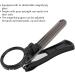 Nail Clipper With Magnifying Glass Portable Nail Clipper Heavy Duty Nail Cutter Smart Nail Clippers Magnifier Loupe Set for Seniors(black) - Buy Online on GoSupps.com