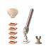 Fler the Razor Shave Set-women's razor with interchangeable shaving heads razor with bracket 6 replacement blades and protective blade unisex-shaver razor blades with aloe vera vitamin E blush pink