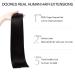 Doores Clip-In Extensions - Real Human Hair Natural Black 50cm (20 Inch) 7 Pieces 110g Remy Seamless Hair Extensions - Buy Online on GoSupps.com