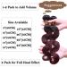 SEGO Brazilian Human Hair Bundles | 100% Unprocessed Body Wave Weave Extensions | Virgin Natural Black/Weinrot - 20 1 Bundle - Buy Online on GoSupps.com