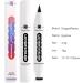 Eyeliner Liquid Liner | Liquid Eyeliner with Stamps | Double-Ended Makeup Stamps Eyeliner Pencil Waterproof Liquid Make Up Pencil Long-Lasting Eye Shadow for Natural Rowces - Buy Online on GoSupps.com