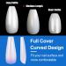500 Pieces Artificial False Nails Natural Color Oval French Acrylic Nails Artificial Nails Tips for Girls Women DIY - Buy Online on GoSupps.com