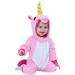Doladola Baby Boys Girls Flannel Animal Hooded Unicorn Rompers Toddler's Jumpsuits Infant Outfit 0-3 Months Pink