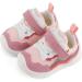 LACOFIA Baby Girls First Walker Shoes | Toddler Sneaker Anti-Slip Rubber Sole - Pink - Size 4.5 UK - Buy Online on GoSupps.com
