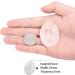 Nupuyai Rock Crystal Oval Thumb Worry Stone Set - Healing Anxiety & Stress Relief Therapy | 2pcs Energy Crystal Pocket Palm Stones 45x35mm White - Buy Online on GoSupps.com