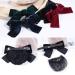 JIHUOO Women's Hair Net & Bow Clip - Stylish Hair Accessories for Stewardess Banks & Hotels - Elegant Black - Buy Online on GoSupps.com