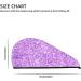 Buy Lilac Glittering Microfiber Hair Towel - Soft Super Absorbent Quick Dry Wrap for Long Curly & Thick Hair | International Shipping - Buy Online on GoSupps.com