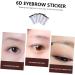 Hemoton 4pcs Eyebrow Stickers Tatoo Eyebrow Makeup Eyebrow Trimming 4 Transfer Paper with Soy Ink - Buy Online on GoSupps.com