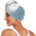 Polar Bear Hair Towel 2 Pack - Super Absorbent Quick Dry Hair Turbans for Women & Girls - Buy Online on GoSupps.com