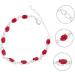 SAFIGLE 3pcs Bracelet Chain Bracelets Red Jewelry Copper Bracelet 20X0.7cmx3pcs Red Silverx3pcs - Buy Online on GoSupps.com