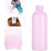 AZMUDE Hair Oil Bottle 160ml Hair Dyeing Brush Bottle Plastic Hair Color Oil Comb Applicator Tool with Scale for Hair Dye Coloring (Pink) - Buy Online on GoSupps.com