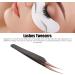 Premium Rose Gold Stainless Steel Eyelash Extension Tweezers - Safe Precise & Curved for Women's Salon Use - Buy Online on GoSupps.com