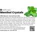 Menthol Crystals - 100% Pure Mentha Arvensis USP Food Grade - Buy Online on GoSupps.com