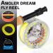 ANGLER DREAM Fly Reel Combo (1/2WT) Aluminum Alloy Large Arbor Reel with Weight Forward Line, Braided Backing, Taper Leader - Silver Reel & Fluo Yellow Line for Pre-Load - Buy Online on GoSupps.com
