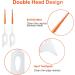 VIKSAUN 200-Piece Interdental Brush & Floss Picks for Oral Dental Care - Orange - Buy Online on GoSupps.com