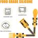Buy Forhome Silicone Baby Cutlery Set - 3-Piece Construction Theme Fork & Spoon for Toddlers - Bulldozer Excavator & Shovel Designs - Perfect for Young Children - Buy Online on GoSupps.com