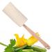 Bathing brush back brush body brush bathing sponge shower sponge with stem - Natural loofah luffas sponge massage brush nature luffa sponge back brush with a long stem backing club for bathroom and shower