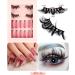 PLCPDM Eyelashes Natural Look False Eyelashes Press on s Reusable Fake s with Glues for Women SET69 - Buy Online on GoSupps.com