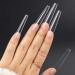 gootrades XXXL Coffin Nail Tips - 360pcs 3XL Extra Long 54mm Sharp Full Cover Clear False Nails | Press On DIY Manicure & Salon Use | 12 Sizes 0-11 - Buy Online on GoSupps.com