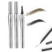 Cooklesa Eyebrow Two-Pronged Eyebrow Pencil Natural Waterproof Eyebrow Pen With Microfine Tip 2024 Upgraded Natural Brows Eyebrow Pen 3D Waterproof Microblading Eyebrow Pen (2pcs A)
