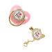 Bling Pacifier Set | Stylish & Healthy Pacifier with Chain Clip for Photos - Rosa M | Prevent Loss Ideal for International Shipping - Buy Online on GoSupps.com