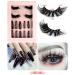 Faux Mink Manga Lashes & French Tip Coffin Press On Nails - Natural Look Anime False Eyelashes Set - Buy Online on GoSupps.com