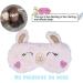 ULIFEMALL Cute Alpaca Sleeping Mask Soft Fluffy Plush Blindfold Funny Novelty Animal Sleep Mask Eye Cover Eyeshade for Kids Girls Boys Women Men Night Nap Travel Meditation - Buy Online on GoSupps.com