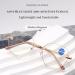 Zukky Borderless Anti-Blue Light Reading Glasses for Women - Gold Powder Large Round Lens Computer Readers AM22 (3x) - Buy Online on GoSupps.com
