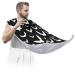 Beard Bib Apron Beard Bib Hair Catcher for Men Shaving and Trimming Non-Stick Waterproof Beard Cape Grooming Cloth Halloween Bat Pattern