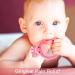 Soothing Giraffe Silicone Baby Teether Toy - Easy to Hold & Clean, Pain Relief for Infant Sore Gums (Pink) - 3 Months - Buy Online on GoSupps.com